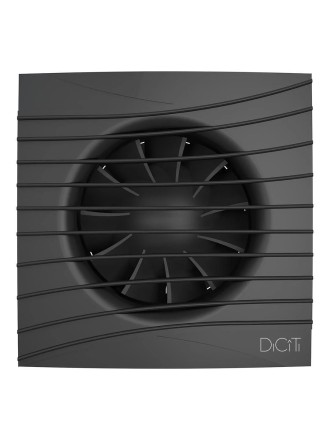 Бытовой вентилятор осевой DICITI SILENT 4C D100мм Matt Black