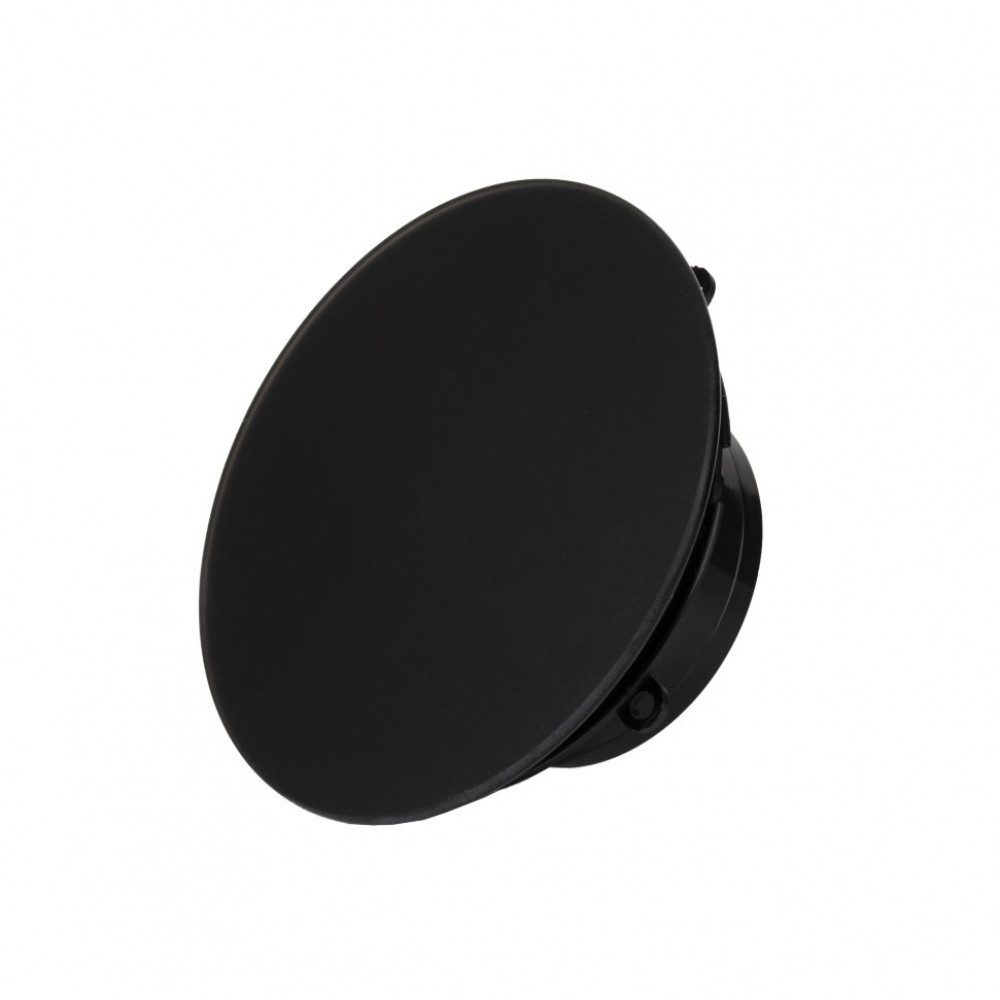Тонкий бесшумный вытяжной вентилятор для ванной Mmotors ММР 100 стекло круг черный матовый