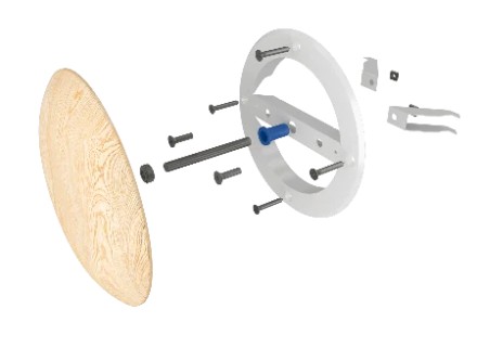 Диффузор деревянный универсальный ERA 10DW Pine MS 100мм
