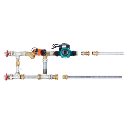 Смесительный узел с гибкими подводками Shuft MST 25-40-2.5-C24-F