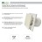 Накладной вентилятор Seicoi SKGP05-01 White glass