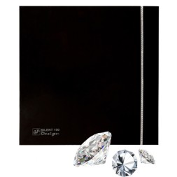 Вентилятор вытяжной Soler Palau SILENT-100 CZ BLACK DESIGN SWAROVSKI