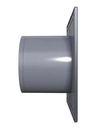 Бытовой вентилятор осевой DICITI SLIM 4C D100мм Dark gray metal