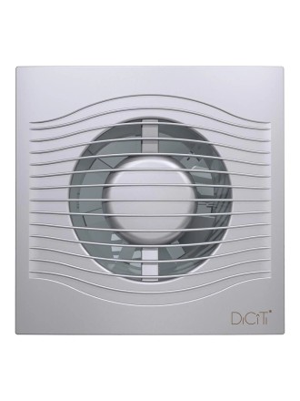 Бытовой вентилятор осевой DICITI SLIM 4C D100мм Gray metal