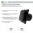 Накладной вентилятор Seicoi SKGP05-01 Black glass
