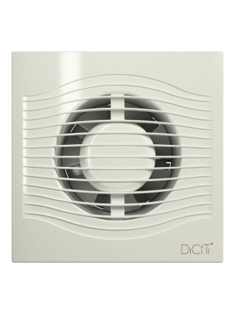 Бытовой вентилятор осевой DICITI SLIM 4C D100мм Ivory