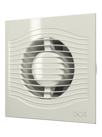 Бытовой вентилятор осевой DICITI SLIM 4C D100мм Ivory