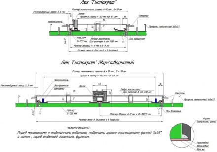 Люк под покраску Хаммер Гиппократ 500x1000