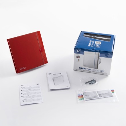 Вентилятор вытяжной Soler Palau SILENT-100 CRZ RED DESIGN 4C