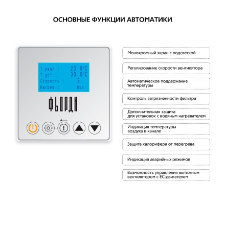 Приточная установка ФЬОРДИ ВПУ (У) 1000 EC/9-380/3-BLG