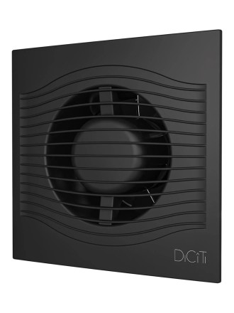 Бытовой вентилятор осевой DICITI SLIM 4C D100мм Matt Black