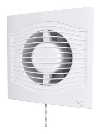 Бытовой вентилятор осевой DICITI SLIM 4C-02 D100мм White