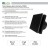 Накладной вентилятор Seicoi SNAD04-01 Black glass