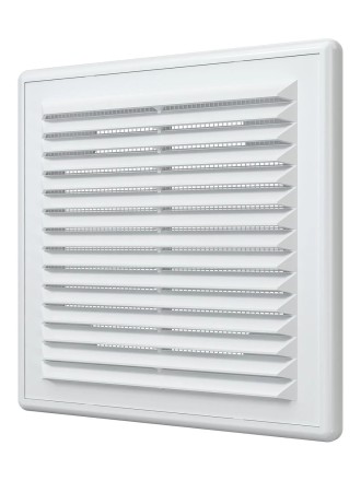 Решетка вентиляционная пластиковая Era 1515Р 150х150 Белый