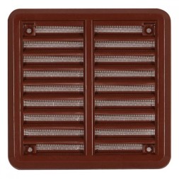 Решетка вентиляционная пластиковая  Haco VM 250x250 Коричневый
