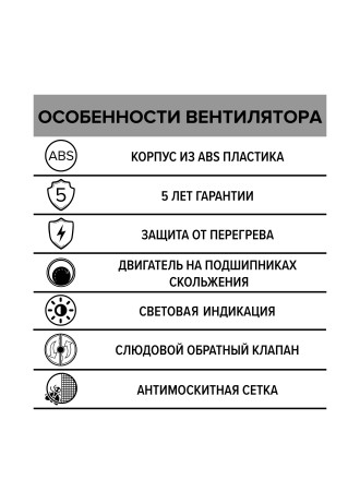 Бытовой вентилятор осевой ERA STANDARD 4S C D100мм