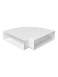 Колено горизонтальное 90° для плоских каналов ERA 620КГП 60x204
