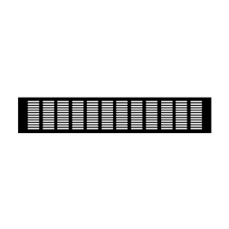 Вентиляционная решетка Благовест 120x500 Черный матовый