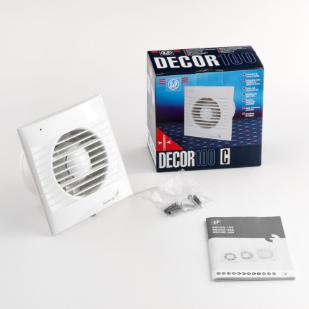 Вентилятор вытяжной Soler Palau DECOR-100C white 13Вт