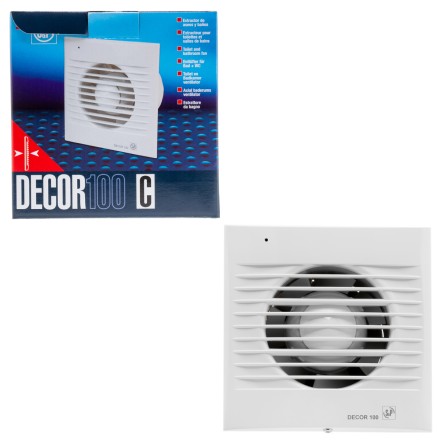 Вентилятор вытяжной Soler Palau DECOR-100C white 13Вт