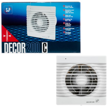 Вентилятор вытяжной Soler Palau DECOR-200C
