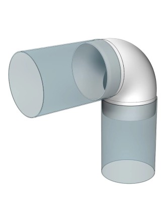 Колено 90° для круглых каналов ERA 15ККП 150x90