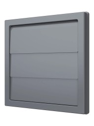 Решетка вытяжная с гравитационными жалюзи ERA Street line 1515К10Ф Серый 150x150-100мм