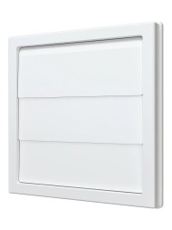 Решетка вытяжная с гравитационными жалюзи ERA Street line 1515К12.5Ф Белый 150x150-125мм