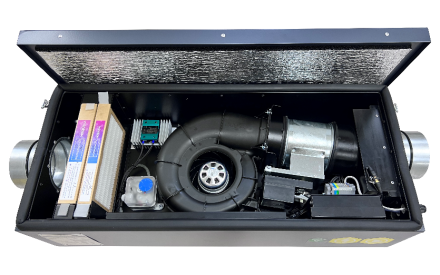 Приточная установка с электрическим нагревом Minibox E-300 Mini PREMIUM Вентилятор EC EbmPapst (Германия) GTC