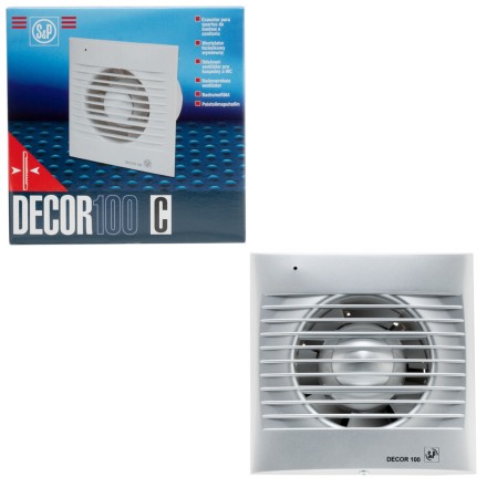 Вентилятор вытяжной Soler Palau DECOR-100C Silver 13Вт