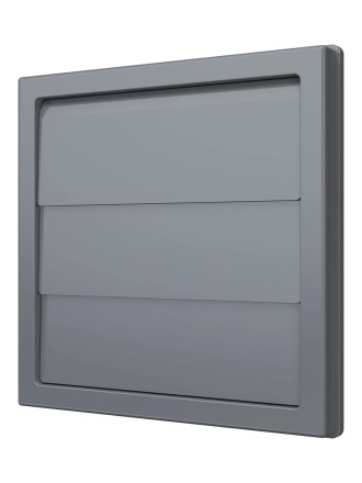 Решетка вытяжная с гравитационными жалюзи ERA Street line 1515К12.5Ф Серый 150x150-125мм
