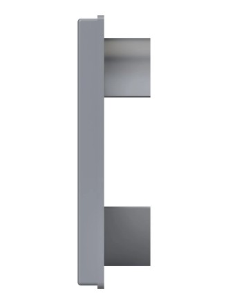 Решетка вытяжная с гравитационными жалюзи ERA Street line 1515К12.5Ф Серый 150x150-125мм