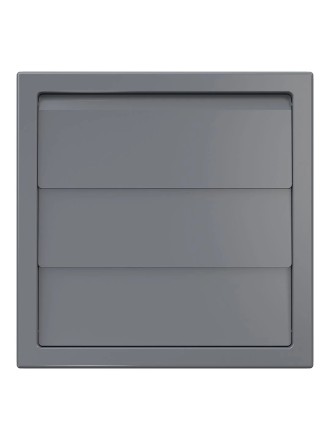 Решетка вытяжная с гравитационными жалюзи ERA Street line 1515К12.5Ф Серый 150x150-125мм
