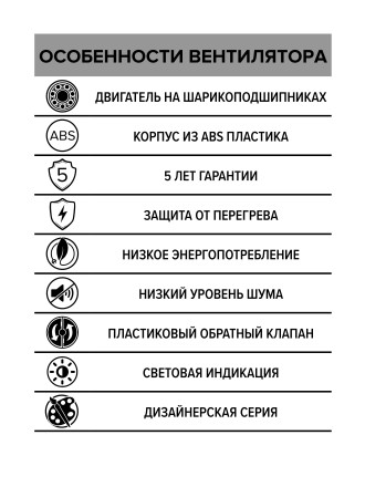 Бытовой вентилятор осевой DiCiTi AURA 4C D100 Gray metal