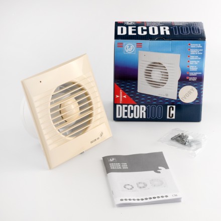 Вентилятор вытяжной Soler Palau DECOR-100C Ivory 13Вт