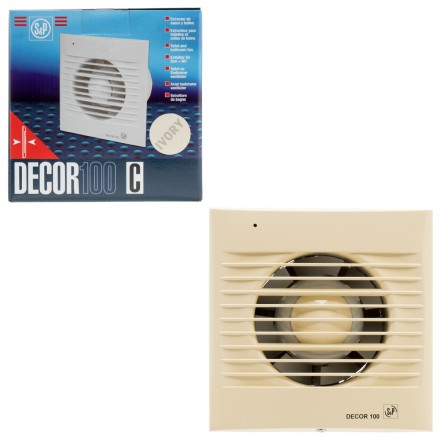 Вентилятор вытяжной Soler Palau DECOR-100C Ivory 13Вт