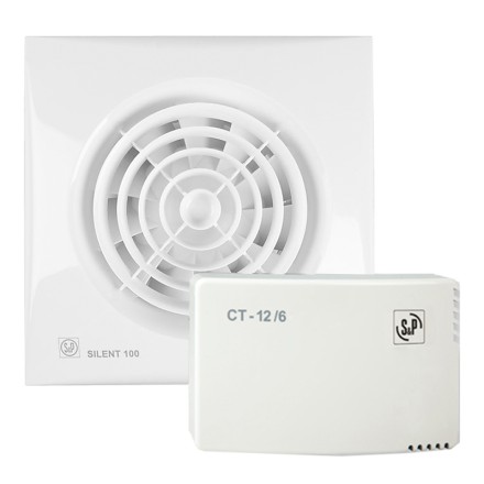Накладной вентилятор Soler &amp; Palau SILENT-100 CZ 12V + CT-12/14