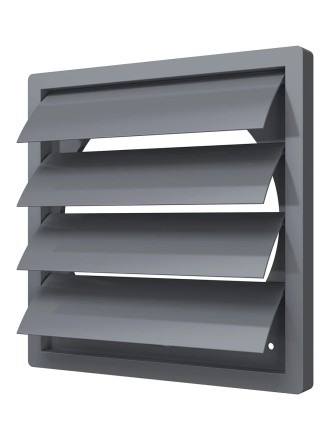 Решетка вытяжная с гравитационными жалюзи ERA Street line 2424К20Ф Серый 240x240-200мм