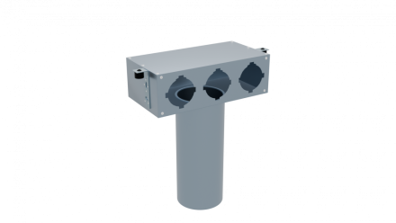 Flexag FL-PCP-125/90x3 пленум вентиляционный потолочный, D125, на 3 выхода FLD