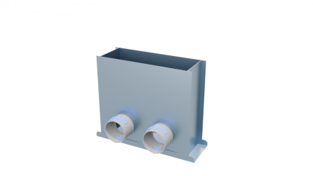 Flexag FL-PFP-300x100/90x2 пленум напольный, 300x100, на 2 выxода FLD