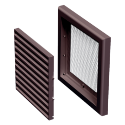Решетка пластиковая VENTS МВ 100 с коричневый