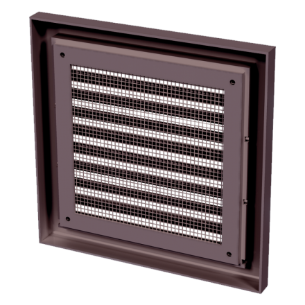 Решетка пластиковая VENTS МВ 100 с коричневый