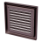 Решетка пластиковая VENTS МВ 100 с коричневый