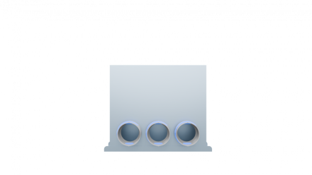 Flexag FL-PFP-400x100/90x3 пленум напольный, 400x100, на 3 выxода FLD