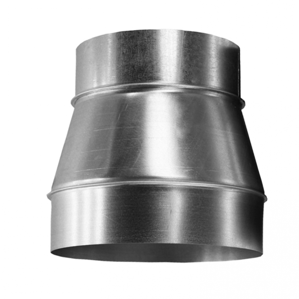 Переход для круглых воздуховодов из оцинкованной стали 125/100 мм ...