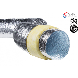 Гибкие воздуховоды теплозвукоизолированные Diaflex SonoDF-S 127х10м
