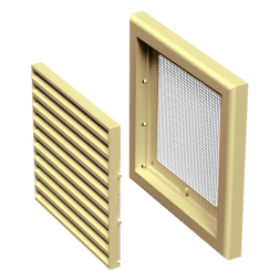 Решетка пластиковая VENTS МВ 120 с бежевый
