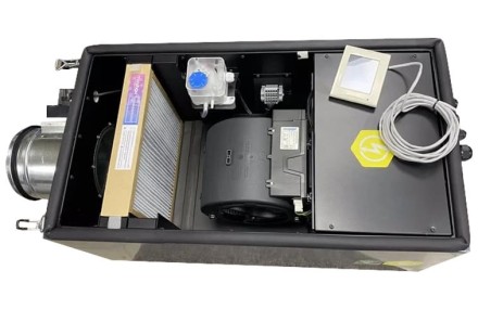 Приточная установка с электрическим нагревом Minibox Е-650 в комплекте фильтры G4+HEPA-11, Wi-Fi modul Zentec