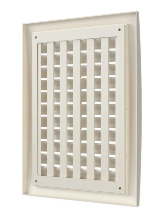 Решетка вентиляционная пластиковая регулируемая Era 1825РРП 180х250 Ivory