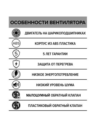 Бытовой вентилятор осевой DiCiTi BREEZE 4C D100 White